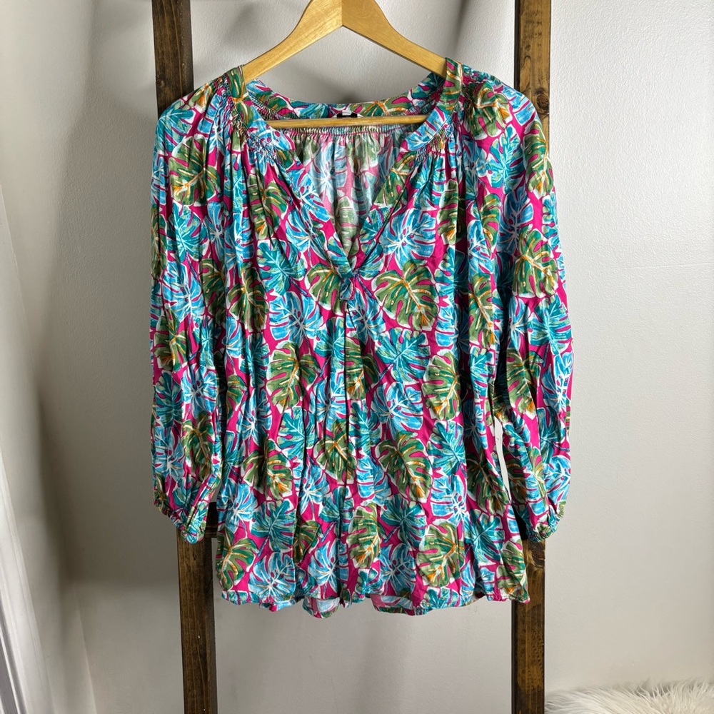 Crown & Ivy V-Neck Blouse